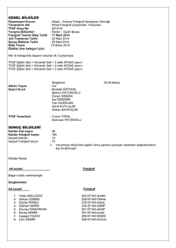 Sonu&ccedil; Bildirim Listesi i&ccedil;in tıklayınız.