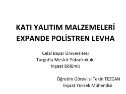 expande polıstren levha - eps