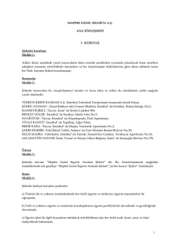 ESKİ METİN - Mapfre Genel Sigorta