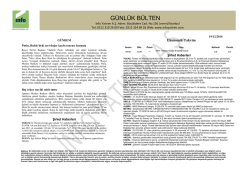 G&Uuml;NL&Uuml;K B&Uuml;LTEN - İnfo Menkul Değerler A.Ş.