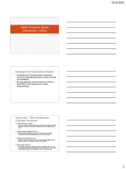 Fakt&ouml;r Donatımı Teorisi ve Yeni Teoremler