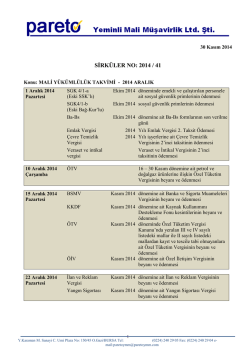 sırk-14-41 2014 yılı aralık ayı malı y&uuml;k&uuml;ml&uuml;l&uuml;k takvımı