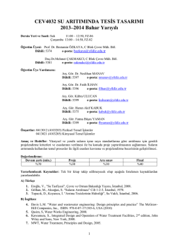 2013-2014 SATT PROJE DOKUMANI