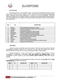 1.lig bayanlar stat&uuml;