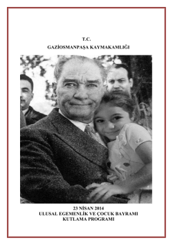 tc gaziosmanpaşa kaymakamlığı 23 nisan 2014 ulusal egemenlik ve