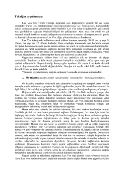 Tekniğin uygulanması