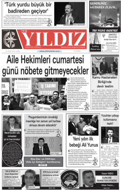 G&uuml;nl&uuml;k Gazetenin Tamamını Okumak İ&ccedil;in TIKLAYIN