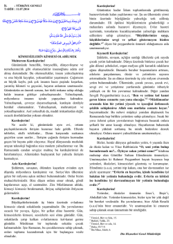 Kimsesizlerin Kimsesi Olabilmek