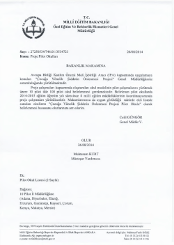 Proje Pilot Okulları