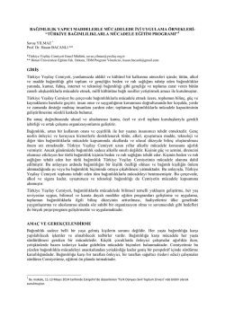 BAĞIMLILIK YAPICI MADDELERLE M&Uuml;CADELEDE İYİ UYGULAMA
