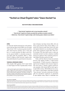 tevhid ve cihat - Sakarya Üniversitesi