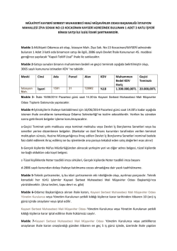 m&uuml;lkiyeti kayseri serbest muhasebeci mali m&uuml;şavirler odası