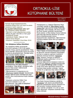 Cilt 4 Sayı 2 (Mayıs 2014)