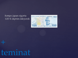 sompo japan kasko artı teminat