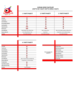 doğum g&uuml;nleri - Kırmızı Balık Parti Evi