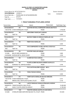 14.10.2014 ihale teklif sonu&ccedil;ları