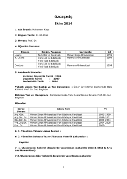 Detaylı &ouml;zge&ccedil;miş i&ccedil;in tıklayınız.