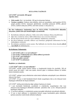 Kullanma Talimatı