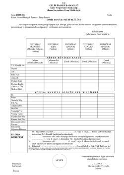 KADRO DERECESİ - İzmir Vergi Dairesi Başkanlığı