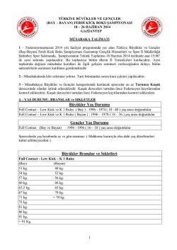 M&uuml;sabaka Talimatını PDF Olarak İndirmek İ&ccedil;in Tıklayınız