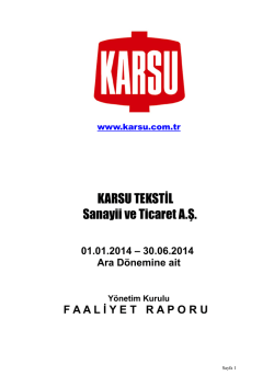 2014 / 2.D&ouml;nem Faaliyet Raporu