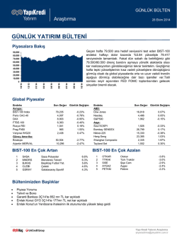günlük yatırım bülteni
