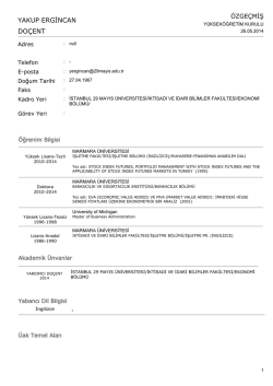 Detaylı &ouml;zge&ccedil;miş i&ccedil;in tıklayınız - İstanbul 29 Mayıs &Uuml;niversitesi