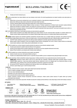Epidural Set - Egemen International