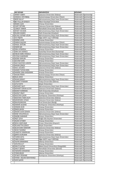 Matematik &Ouml;ğretmenliği 2 AYŞEG&Uuml;L &Uuml;ST