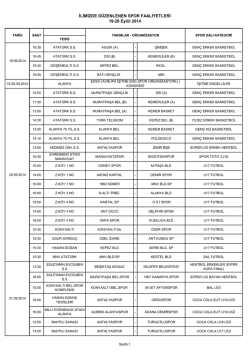 İLİMİZDE DÜZENLENEN SPOR FAALİYETLERİ 19