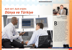 A&ccedil;ık erişim: D&uuml;nya ve T&uuml;rkiye