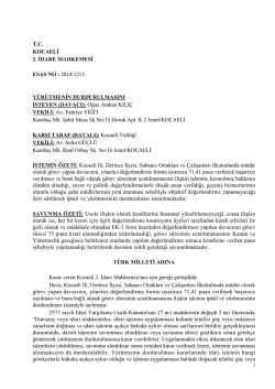 İlgili y&uuml;r&uuml;tmeyi durdurma kararı i&ccedil;in tıklayınız - T&uuml;rk Eğitim-Sen