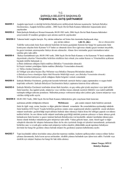 ONAY BELGESİ - Şarkışla Belediyesi