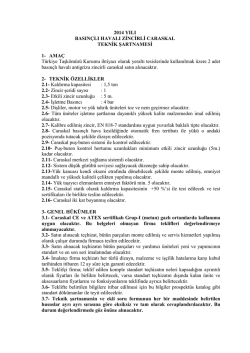 2014 YILI BASINÇLI HAVALI ZİNCİRLİ CARASKAL TEKNİK
