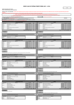 ders planı ve intibak &ouml;neri formu (2011