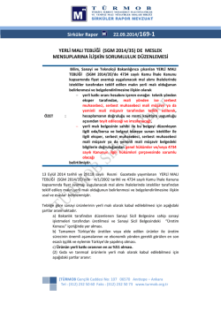 SGM 2014/35 - Muğla Serbest Muhasebeci Mali M&uuml;şavirler Odası