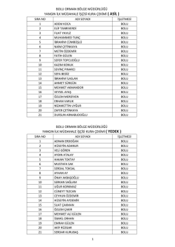 Ge&ccedil;ici İş&ccedil;i Alımı Kura &Ccedil;ekimi Sonu&ccedil; Listesi
