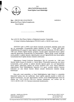 MiLL! EGiTiM BAKANLIGI Konu:Okul Oncesi Egitim Kurumlarmda