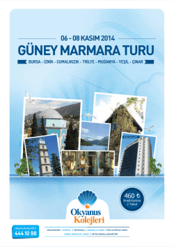 g&uuml;ney marmara turu