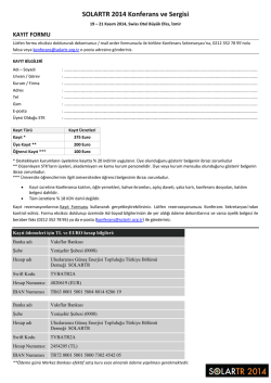 SOLARTR 2014 Konferans ve Sergisi
