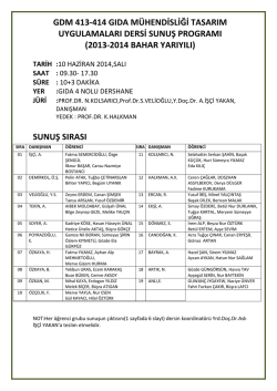 2013-2014 bahar yarıyılı