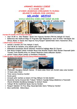 SELANĠK GEZĠSĠ