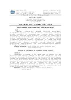 NWSA-Fine Arts Status - E-Journal of New World Sciences Academy