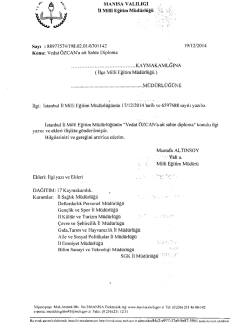 MANİSA VALİLIGI ğ il Mill&icirc; Eğitim M&uuml;d&uuml;rl&uuml;ğ&uuml; _ -