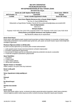 Syllabus YDM 519 - Akademik Web Sayfaları