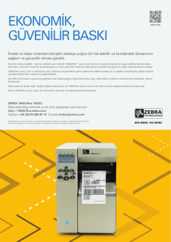 D&Ouml;K&Uuml;MAN İNDİRZebra 105SLPlus Advert A4 HR TK