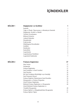 İÇİNDEKİLER