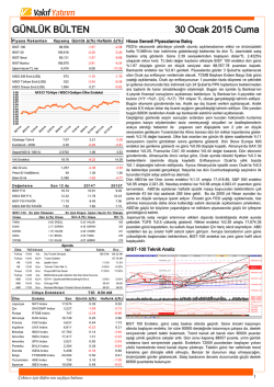 devamı... - Vakıf Yatırım