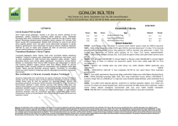 G&uuml;nl&uuml;k B&uuml;lten 02.02.2015