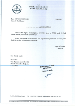 T.C. - Salihli İl&ccedil;e Milli Eğitim M&uuml;d&uuml;rl&uuml;ğ&uuml;